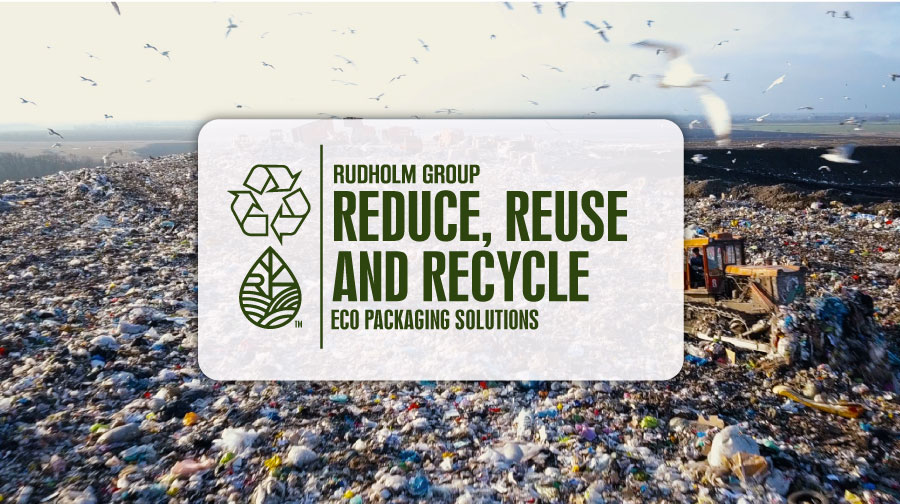 Eco Friendly E-Commerce Packaging - REDUCE, REUSE & RECYCLE - Rudholm Group