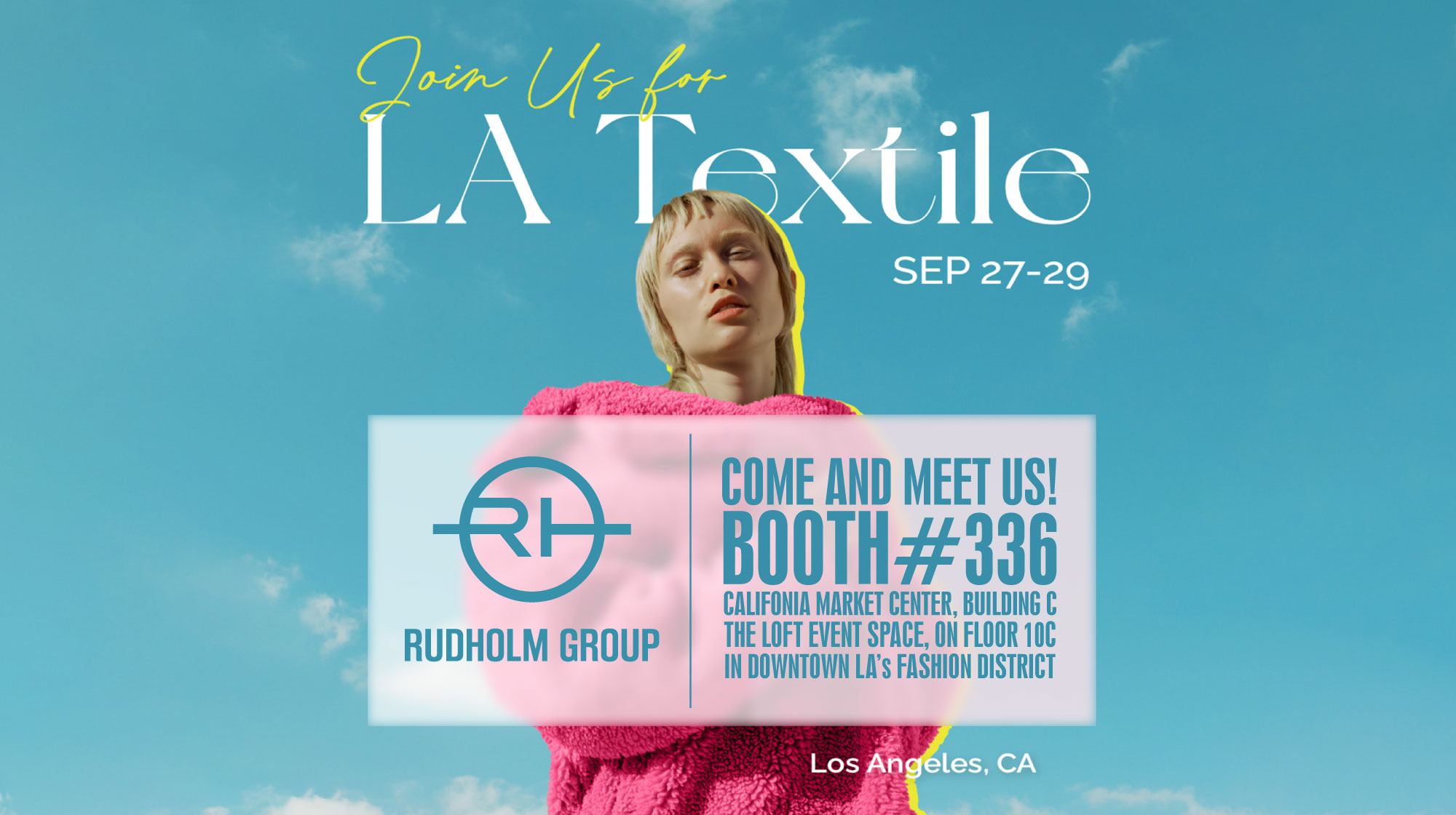 Rudholm Group exhibition at the LA Textile Show from Sept 2729th 2023
